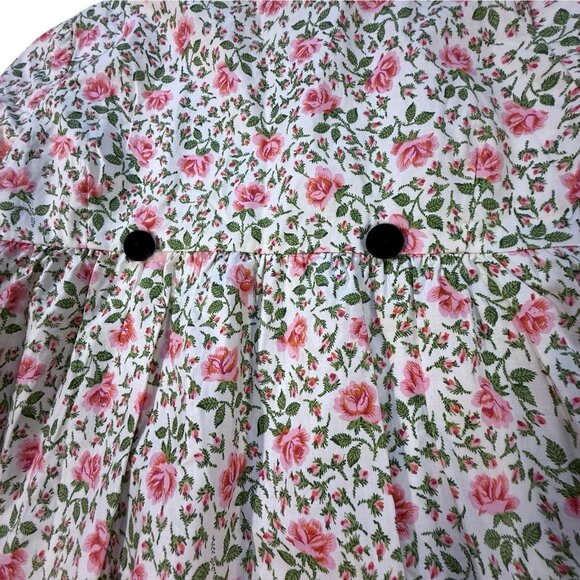 Vintage Child’s Rose Print Dressing Robe 60s RUTH ORIGINALS - Picture 3 of 8